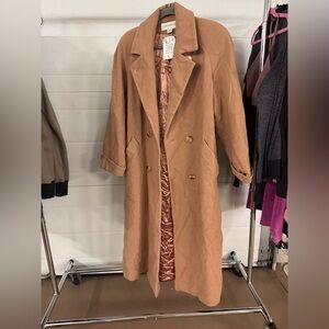 Jones New York Caramel Wool Coat- size 12